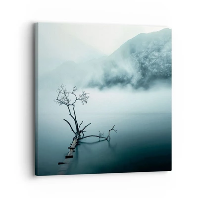 Cuadro sobre lienzo - Impresión de Imagen - Fuera del agua y de la niebla - 30x30 cm