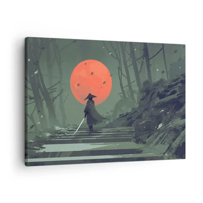 Cuadro sobre lienzo - Impresión de Imagen - Guerrero de la luna roja - 70x50 cm
