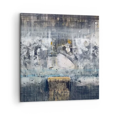 Cuadro sobre lienzo - Impresión de Imagen - Hielo abstracto - 60x60 cm