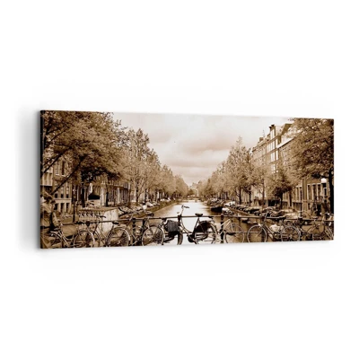 Cuadro sobre lienzo - Impresión de Imagen - Holanda solo hay una - 100x40 cm