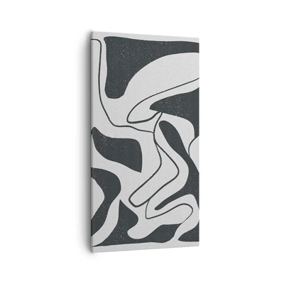 Cuadro sobre lienzo - Impresión de Imagen - Juego abstracto en un laberinto - 55x100 cm