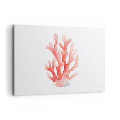Cuadro sobre lienzo - Impresión de Imagen - La hermosura del color coral - 120x80 cm