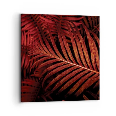 Cuadro sobre lienzo - Impresión de Imagen - Las brasas de la vida - 70x70 cm