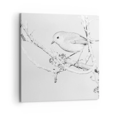 Cuadro sobre lienzo - Impresión de Imagen - Mañana de invierno - 50x50 cm