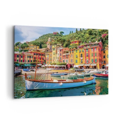 Cuadro sobre lienzo - Impresión de Imagen - Mañanas italianas - 100x70 cm