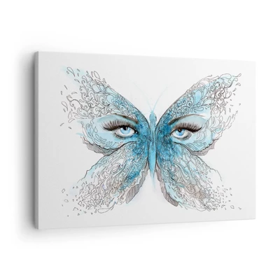 Cuadro sobre lienzo - Impresión de Imagen - Mirada de mariposa - 70x50 cm