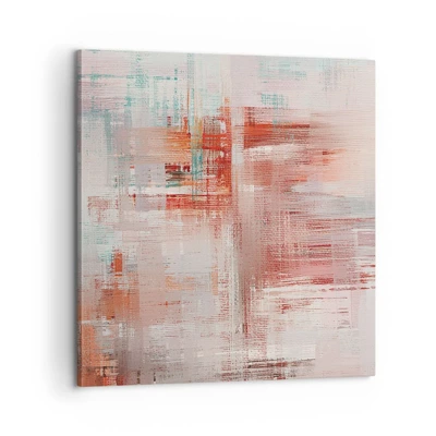Cuadro sobre lienzo - Impresión de Imagen - Niebla rosa - 60x60 cm