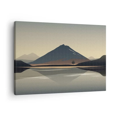 Cuadro sobre lienzo - Impresión de Imagen - Reflejo de espejo - 70x50 cm