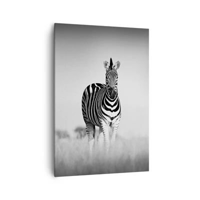 Cuadro sobre lienzo - Impresión de Imagen - Resulta que el mundo es blanco y negro - 70x100 cm