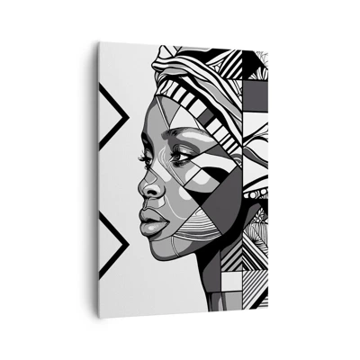 Cuadro sobre lienzo - Impresión de Imagen - Retrato étnico - 70x100 cm