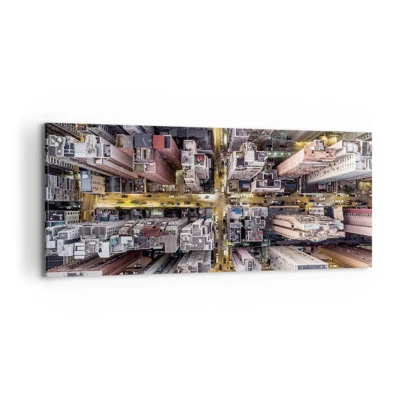 Cuadro sobre lienzo - Impresión de Imagen - Saludos desde Hong Kong - 120x50 cm