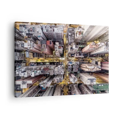 Cuadro sobre lienzo - Impresión de Imagen - Saludos desde Hong Kong - 70x50 cm