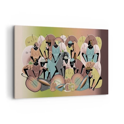 Cuadro sobre lienzo - Impresión de Imagen - Se avecina una gran celebración - 120x80 cm
