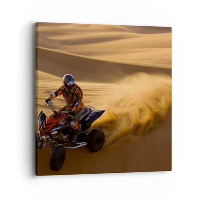 Cuadro sobre lienzo - Impresión de Imagen - Sobre las olas de la arena - 40x40 cm