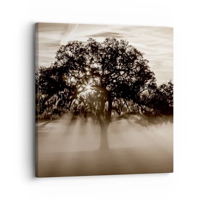 Cuadro sobre lienzo - Impresión de Imagen - Un árbol de buenas noticias  - 30x30 cm