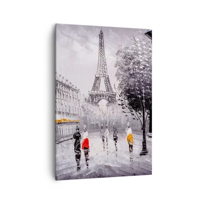 Cuadro sobre lienzo - Impresión de Imagen - Un paseo parisino - 70x100 cm