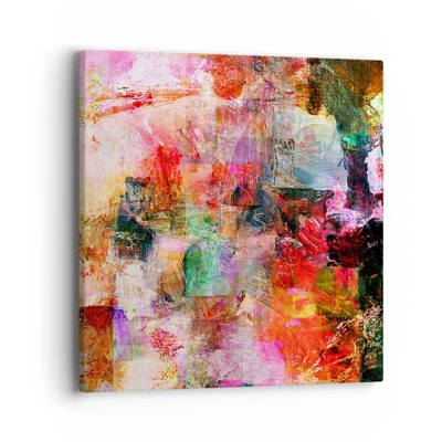 Cuadro sobre lienzo - Impresión de Imagen - Un viaje a través del rosa - 40x40 cm