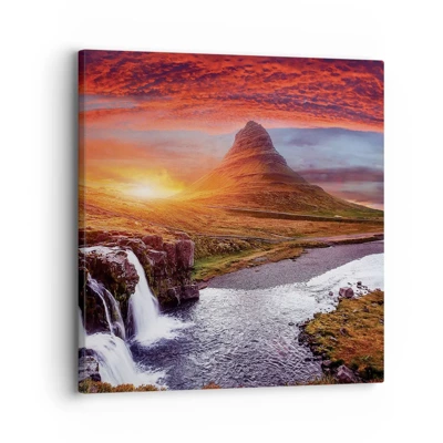 Cuadro sobre lienzo - Impresión de Imagen - Una vista de la Tierra Media - 30x30 cm