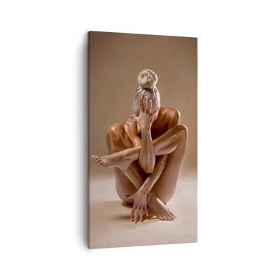 Cuadro sobre lienzo - Impresión de Imagen - Unidad de cuerpo y espíritu - 45x80 cm