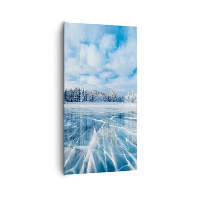 Cuadro sobre lienzo - Impresión de Imagen - Vista deslumbrante y cristalina - 65x120 cm