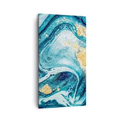 Cuadro sobre lienzo - Impresión de Imagen - Vórtice azul - 45x80 cm