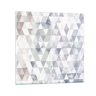 Cuadro sobre vidrio - Impresiones sobre Vidrio - A ritmo de triángulo - 40x40 cm