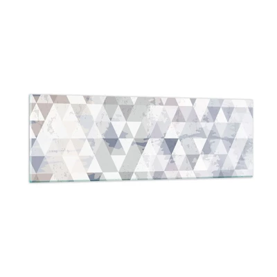 Cuadro sobre vidrio - Impresiones sobre Vidrio - A ritmo de triángulo - 90x30 cm