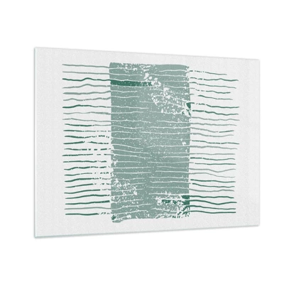 Cuadro sobre vidrio - Impresiones sobre Vidrio - Abstracción marina - 70x50 cm