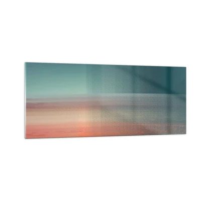 Cuadro sobre vidrio - Impresiones sobre Vidrio - Abstracción: ondas de luz - 100x40 cm