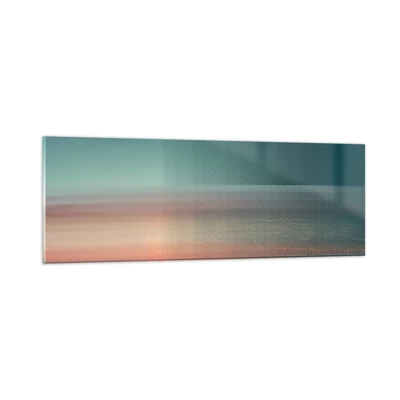 Cuadro sobre vidrio - Impresiones sobre Vidrio - Abstracción: ondas de luz - 90x30 cm