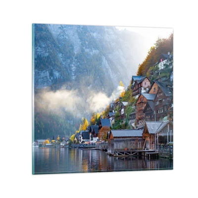Cuadro sobre vidrio - Impresiones sobre Vidrio - Ambiente alpino - 30x30 cm