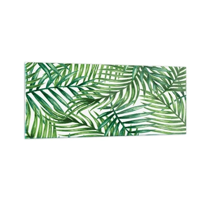 Cuadro sobre vidrio - Impresiones sobre Vidrio - Bajo el verde - 100x40 cm