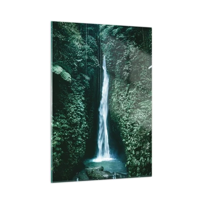 Cuadro sobre vidrio - Impresiones sobre Vidrio - Balneario tropical - 50x70 cm