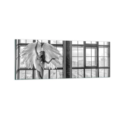 Cuadro sobre vidrio - Impresiones sobre Vidrio - ¿Ciudad de los ángeles? - 140x50 cm