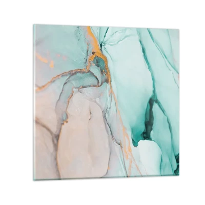 Cuadro sobre vidrio - Impresiones sobre Vidrio - Danza de formas y colores - 30x30 cm