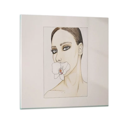 Cuadro sobre vidrio - Impresiones sobre Vidrio - Elegancia y belleza - 40x40 cm