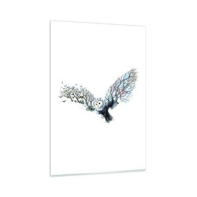 Cuadro sobre vidrio - Impresiones sobre Vidrio - En las alas del bosque - 80x120 cm