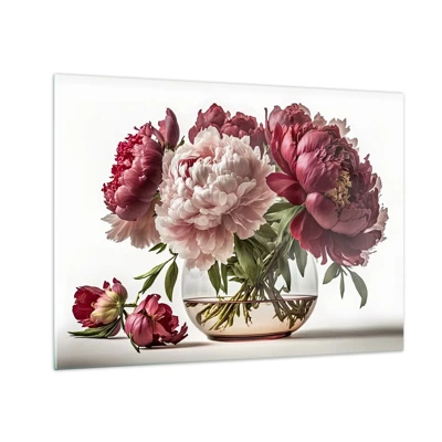Cuadro sobre vidrio - Impresiones sobre Vidrio - En plena floración de la belleza - 70x50 cm
