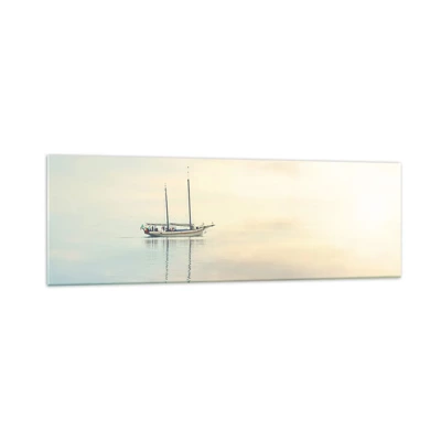 Cuadro sobre vidrio - Impresiones sobre Vidrio - En un mar de silencio - 160x50 cm