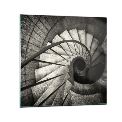 Cuadro sobre vidrio - Impresiones sobre Vidrio - Escaleras arriba, escaleras abajo - 50x50 cm