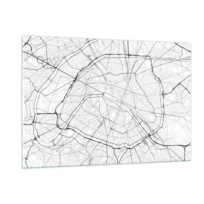 Cuadro sobre vidrio - Impresiones sobre Vidrio - Flor de París - 120x80 cm