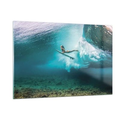 Cuadro sobre vidrio - Impresiones sobre Vidrio - Mundo submarino - 120x80 cm