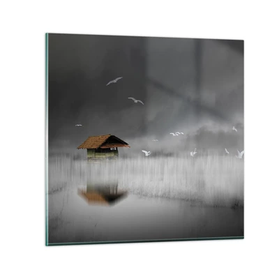 Cuadro sobre vidrio - Impresiones sobre Vidrio - Resguardo de la lluvia - 30x30 cm