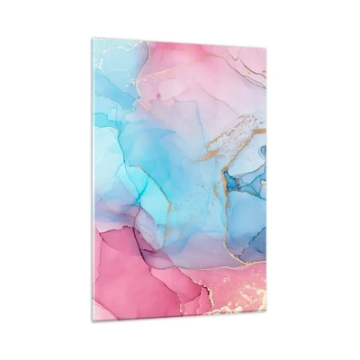 Cuadro sobre vidrio - Impresiones sobre Vidrio - Reuniones y encuentros de colores - 80x120 cm
