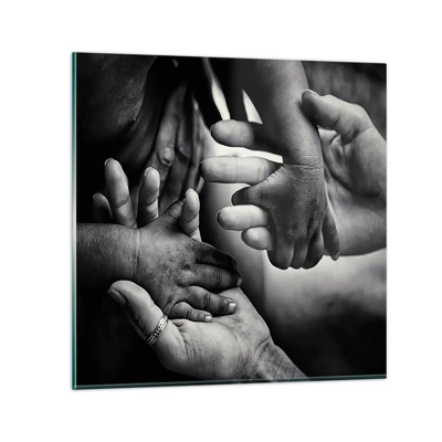 Cuadro sobre vidrio - Impresiones sobre Vidrio - Ser humano - 50x50 cm