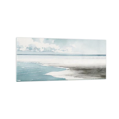 Cuadro sobre vidrio - Impresiones sobre Vidrio - Suave marea otoñal - 120x50 cm