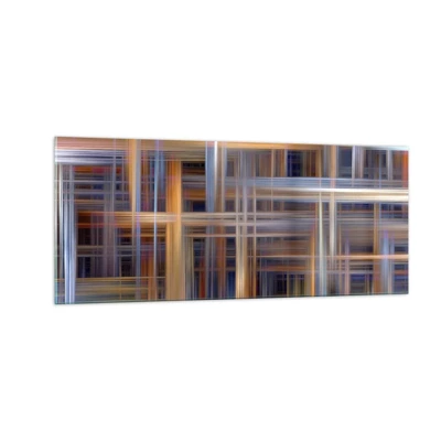 Cuadro sobre vidrio - Impresiones sobre Vidrio - Tejido de luz - 100x40 cm