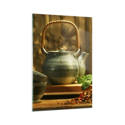 Cuadro sobre vidrio - Impresiones sobre Vidrio - Tratado sobre el consumo de té - 70x100 cm