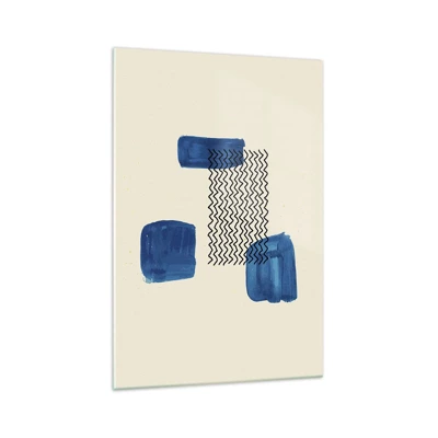 Cuadro sobre vidrio - Impresiones sobre Vidrio - Un cuarteto abstracto - 70x100 cm