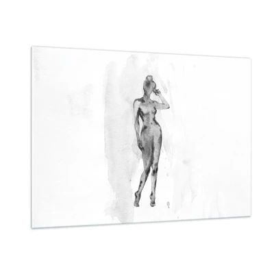 Cuadro sobre vidrio - Impresiones sobre Vidrio - Un estudio sobre el ideal de feminidad - 100x70 cm